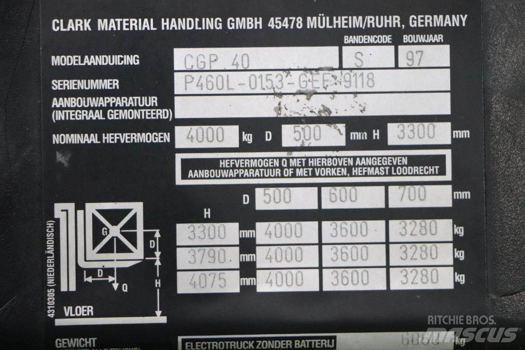 Clark CGP40 LPG 지게차