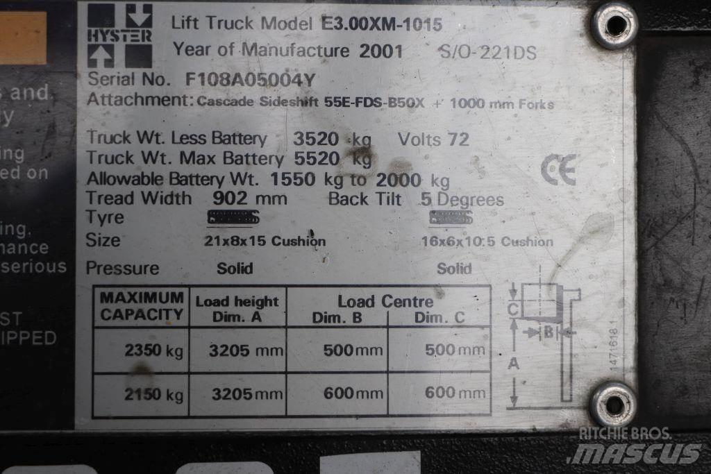 Hyster E3.00XM 전동 지게차