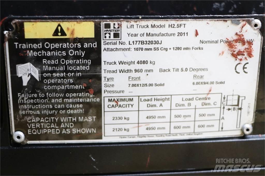 Hyster H2.5FT LPG 지게차
