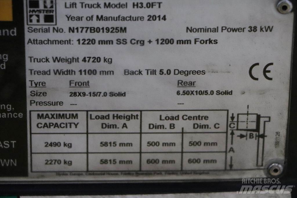 Hyster H3.0FT LPG 지게차