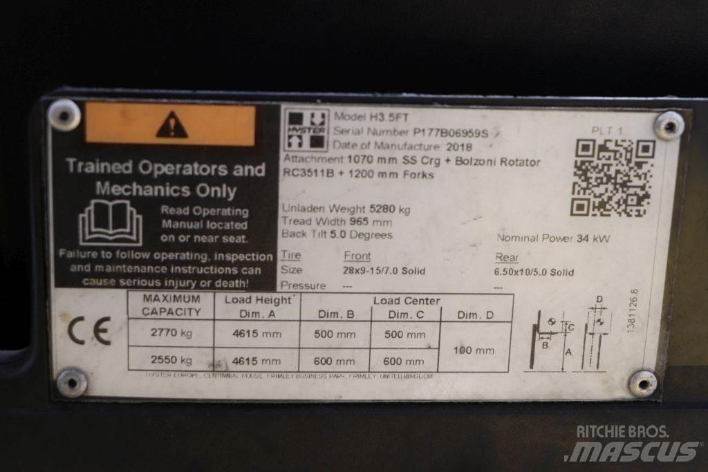 Hyster H3.5FT 디젤 지게차