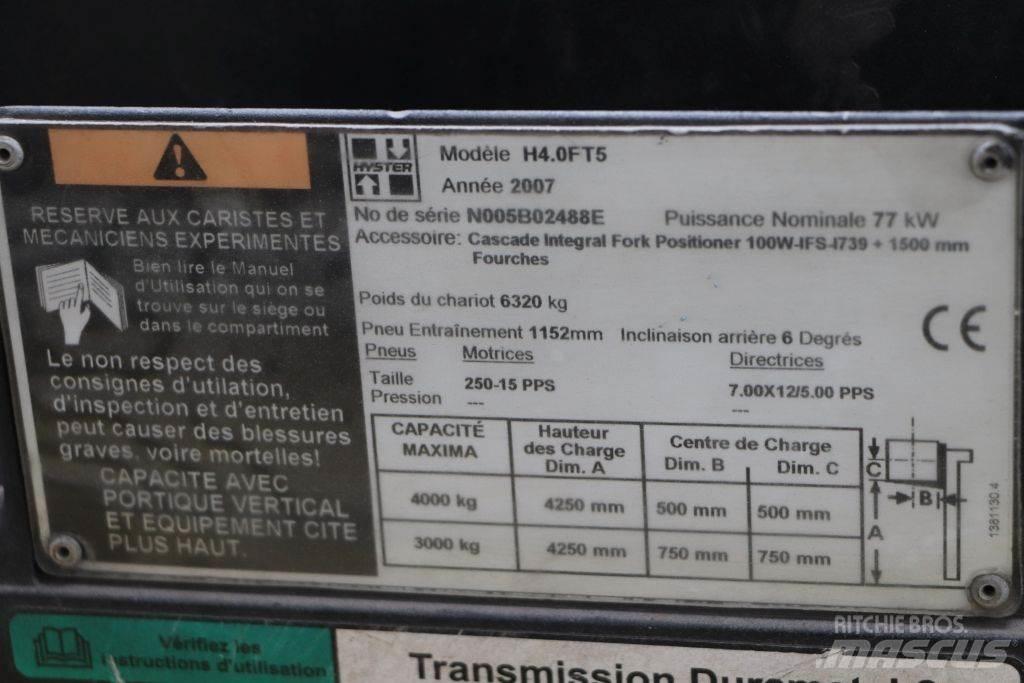 Hyster H4.0FT5 LPG 지게차