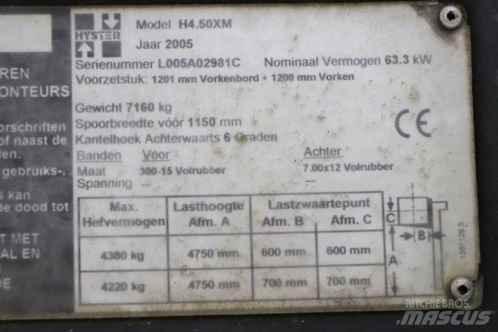 Hyster H4.5XM LPG 지게차