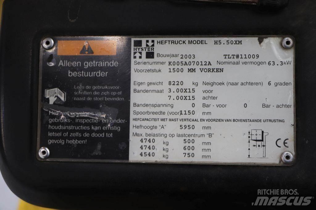 Hyster H5.50XM LPG 지게차