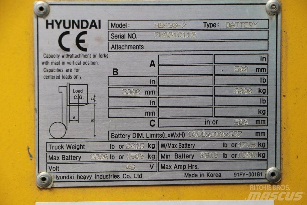 Hyundai HBF30-7 전동 지게차