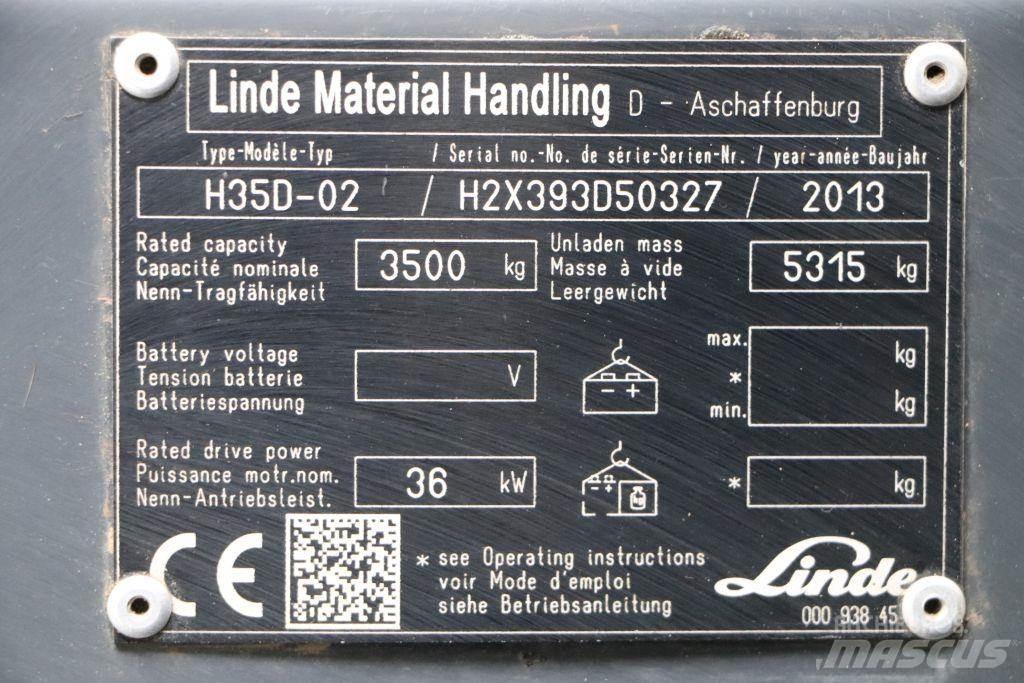 Linde H35D-02 디젤 지게차