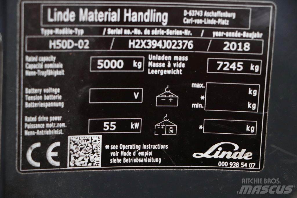 Linde H50D-02 디젤 지게차