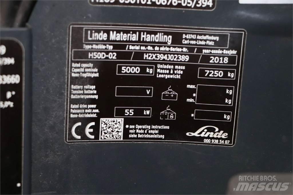 Linde H50D-02 디젤 지게차