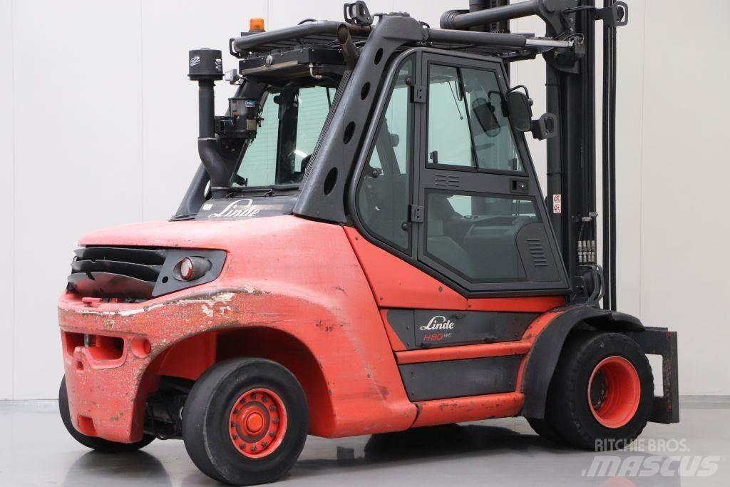 Linde H80D-03/900 디젤 지게차