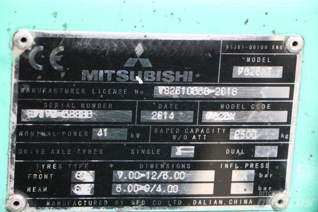 Mitsubishi FG25NT LPG 지게차