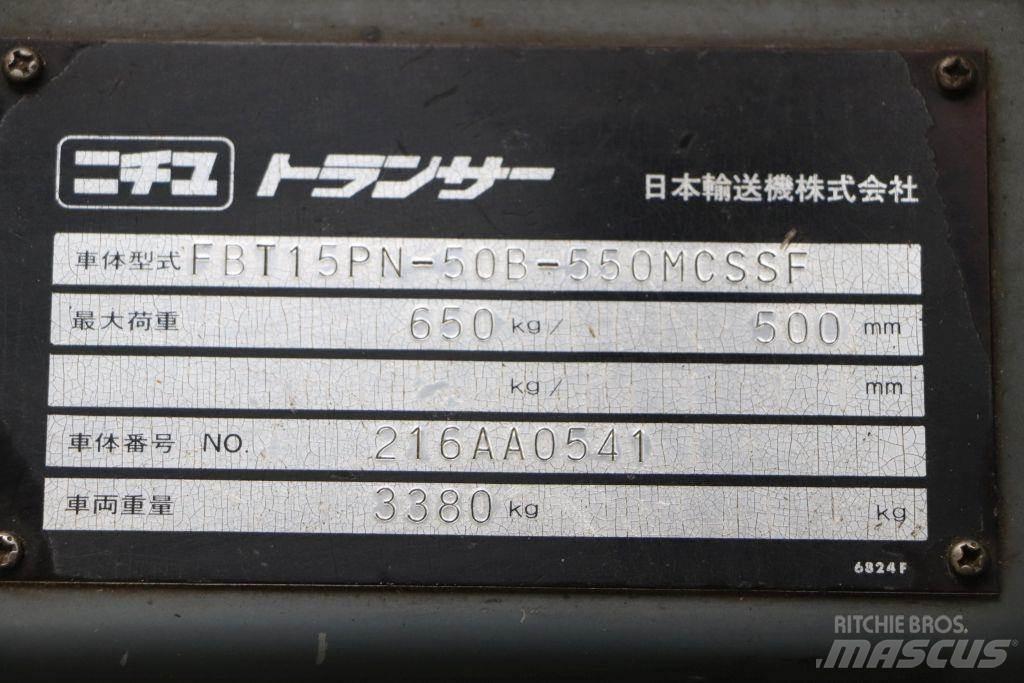 Nichiyu FBT15PN 전동 지게차