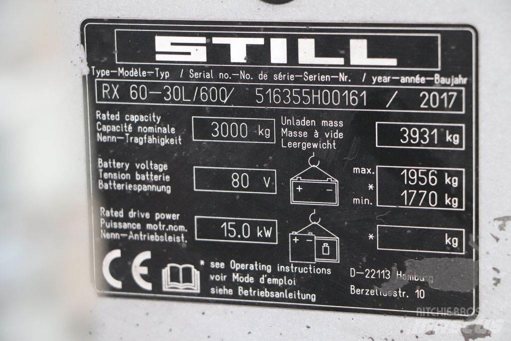 Still RX60-30L/600 전동 지게차