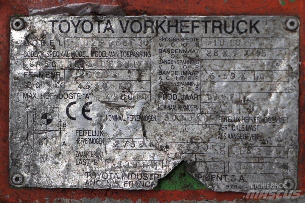 Toyota 02-6FGF30 LPG 지게차
