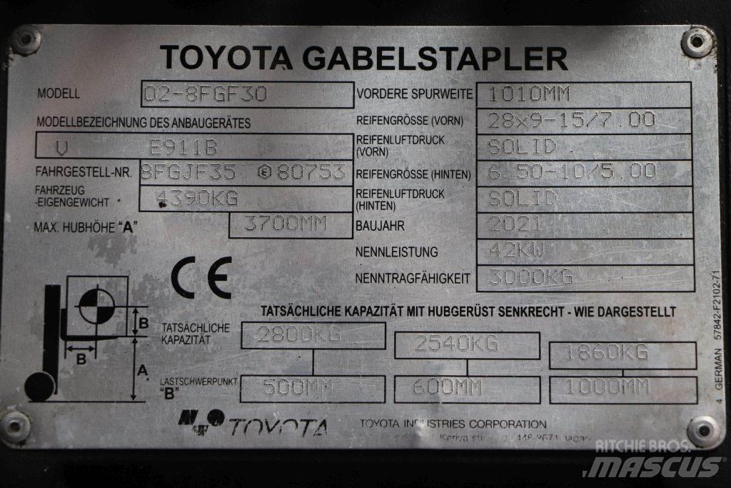 Toyota 02-8FGF30 LPG 지게차