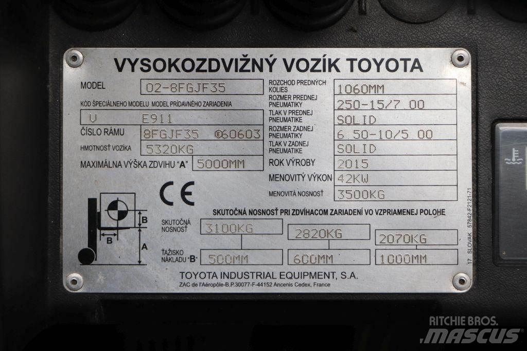 Toyota 02-8FGJF35 LPG 지게차