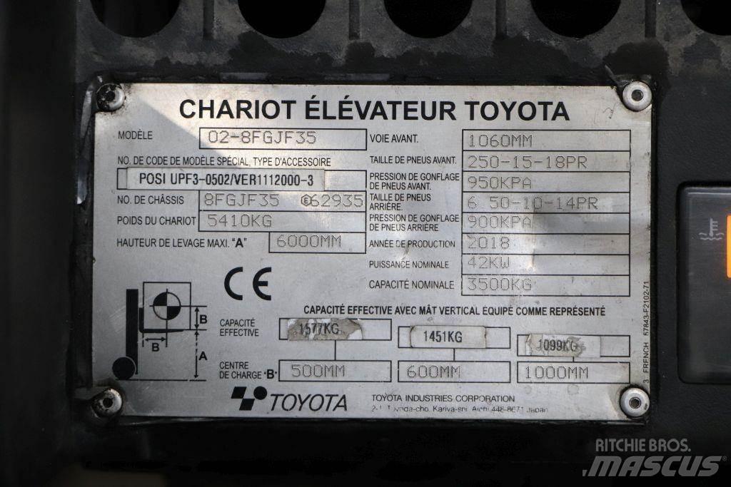 Toyota 02-8FGJF35 LPG 지게차