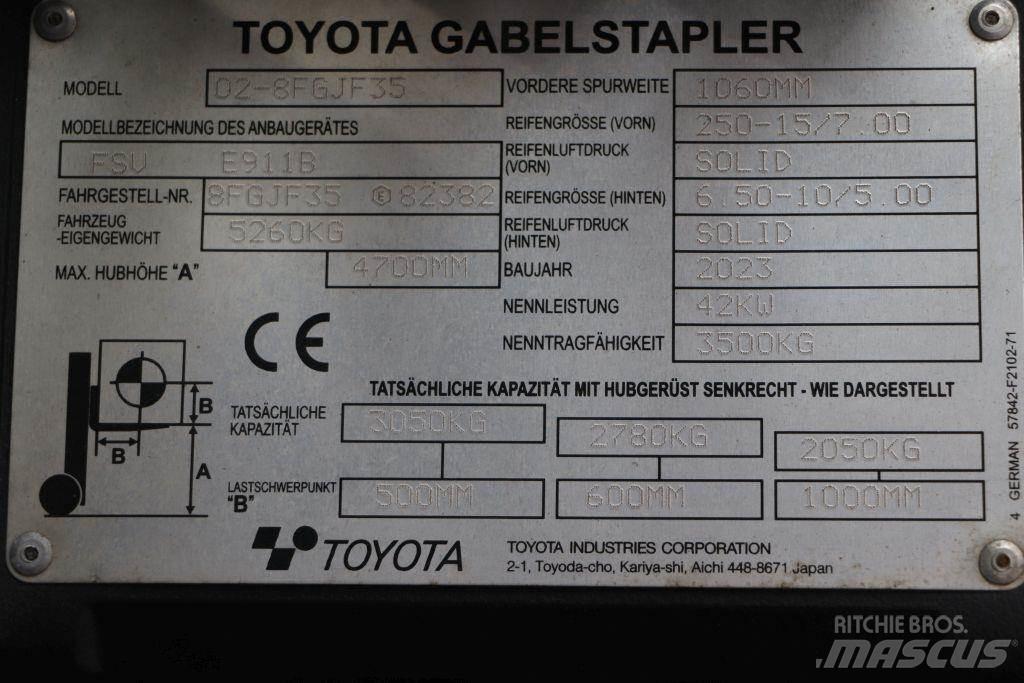 Toyota 02-8FGJF35 LPG 지게차