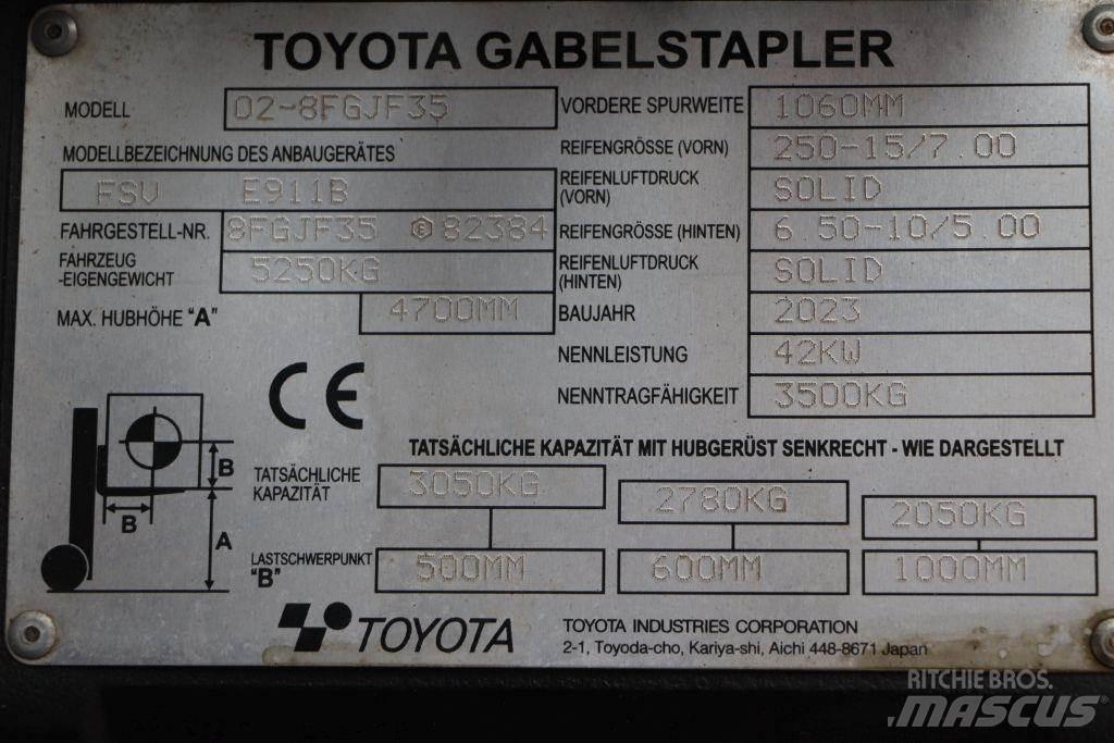 Toyota 02-8FGJF35 LPG 지게차