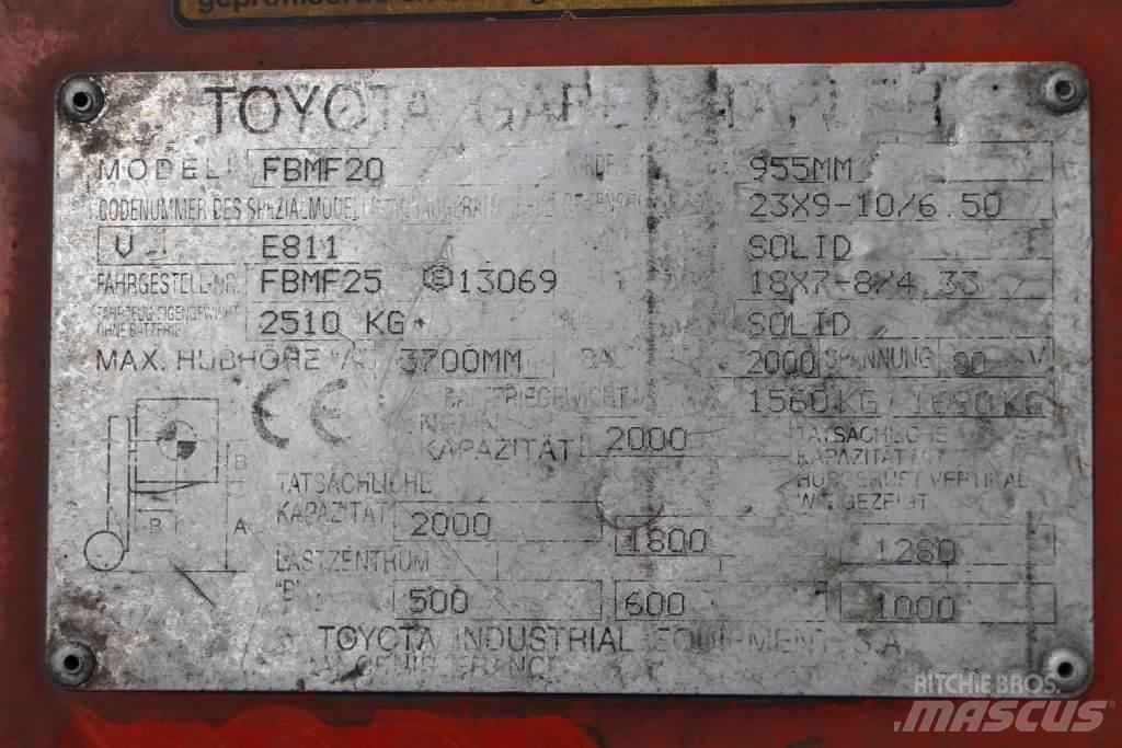 Toyota FBMF20 전동 지게차
