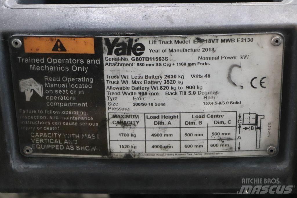 Yale ERP18VT 전동 지게차