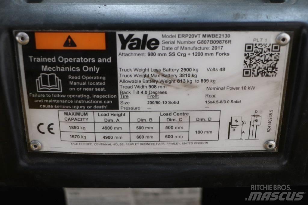 Yale ERP20VT 전동 지게차