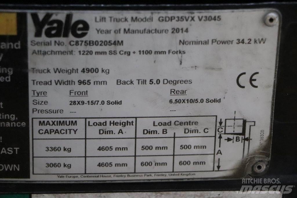 Yale GDP35VX 디젤 지게차