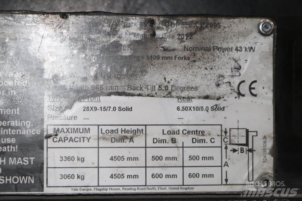 Yale GDP35VX 디젤 지게차