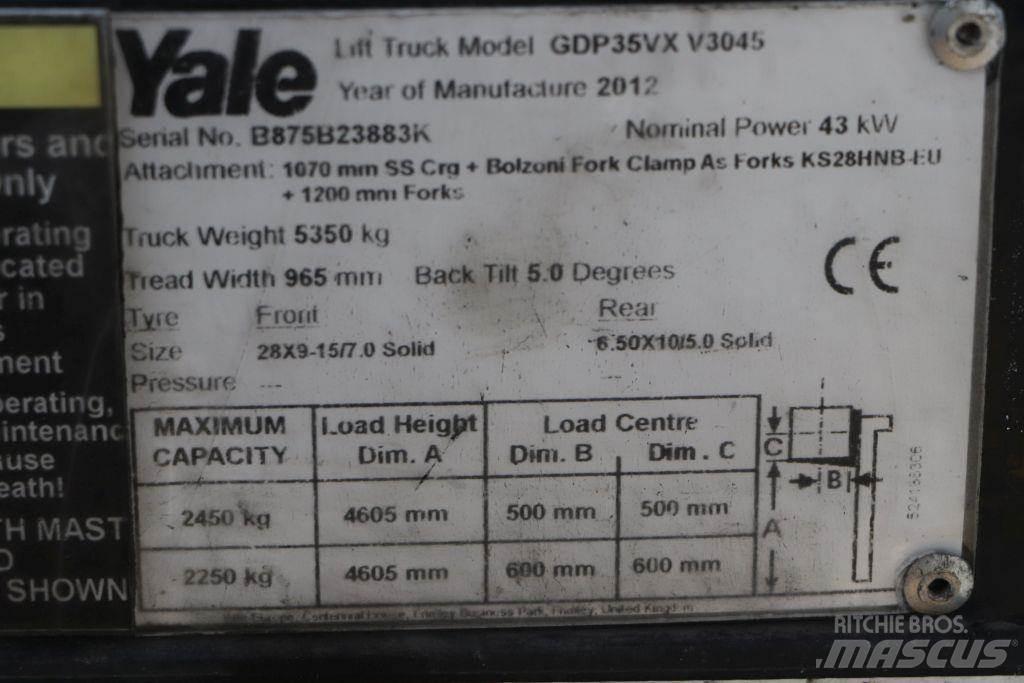 Yale GDP35VX 디젤 지게차