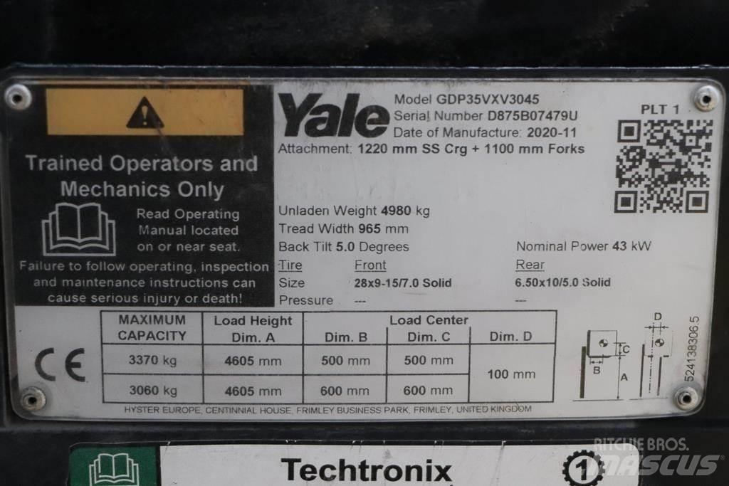 Yale GDP35VX 디젤 지게차