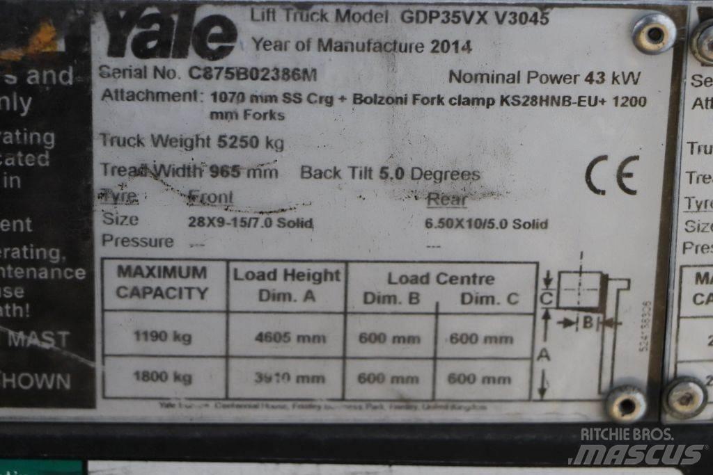 Yale GDP35VX 디젤 지게차