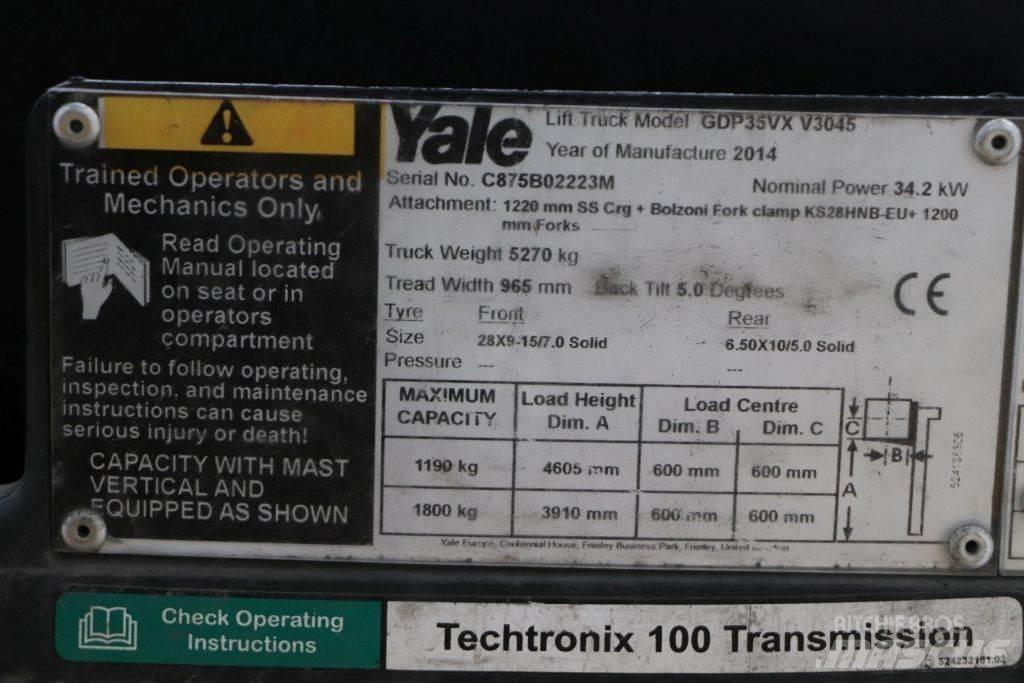 Yale GDP35VX 디젤 지게차