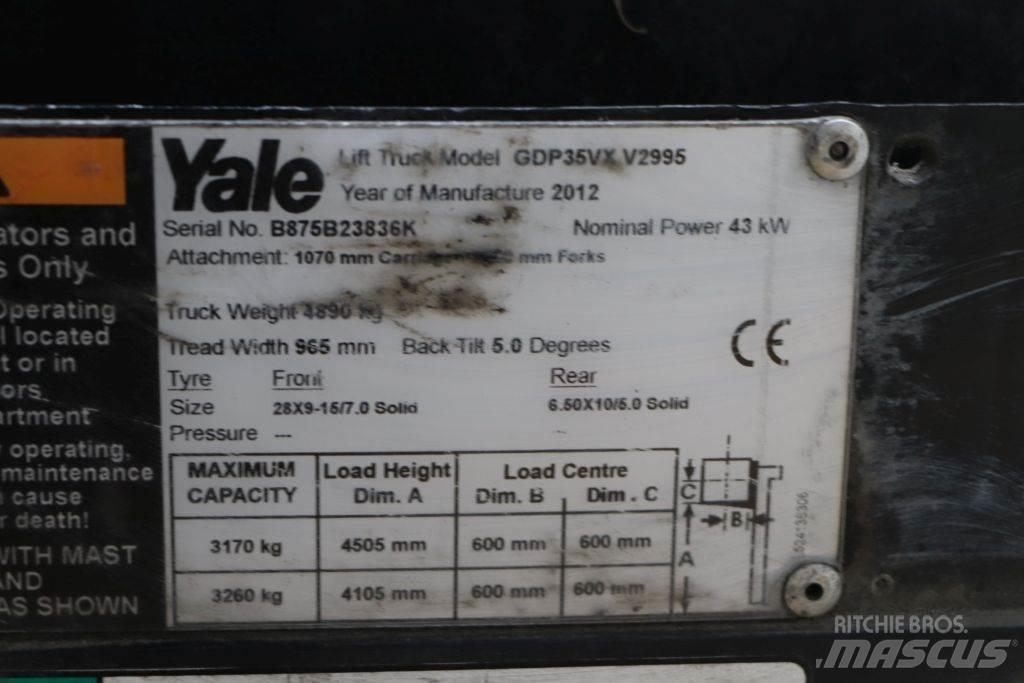 Yale GDP35VX 디젤 지게차