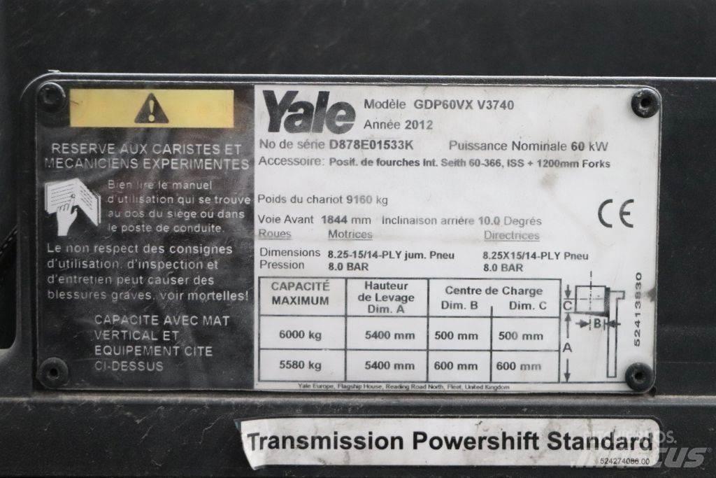 Yale GDP60VX 디젤 지게차