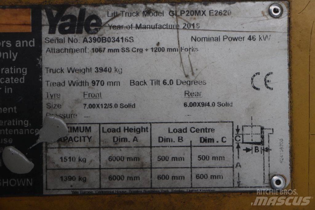 Yale GLP20MX LPG 지게차