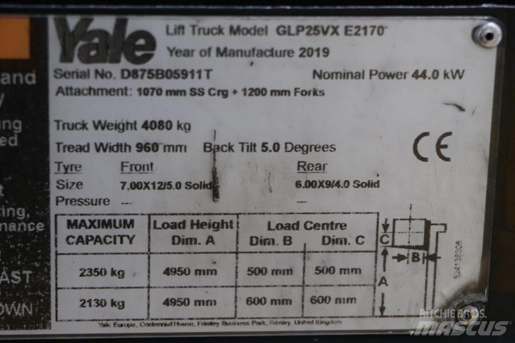 Yale GLP25VX LPG 지게차