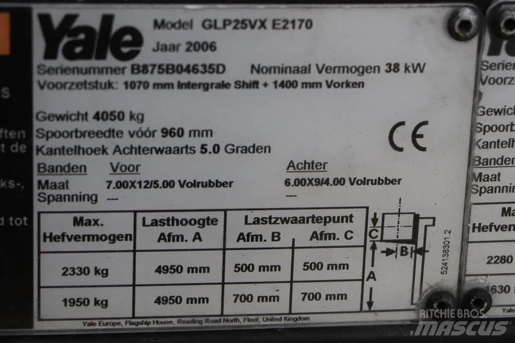 Yale GLP25VX LPG 지게차