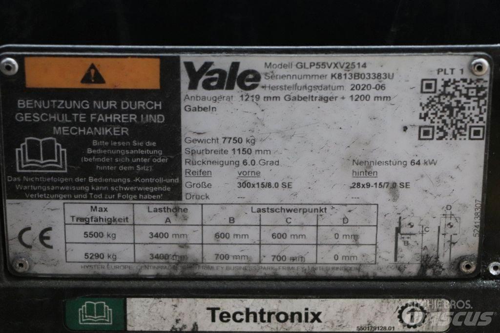 Yale GLP55VX LPG 지게차