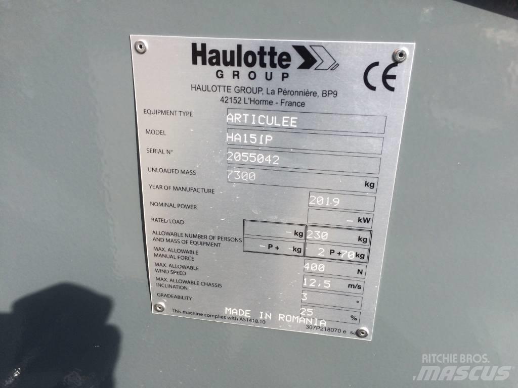 Haulotte HA 15 IP 관절형 전동이동 리프트