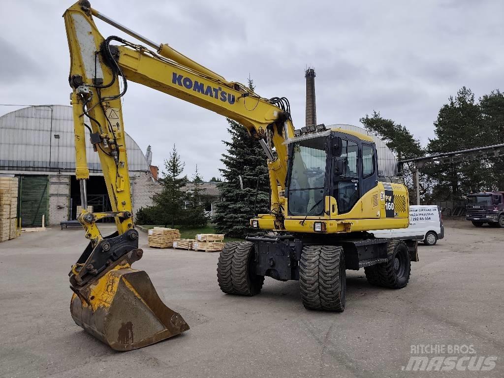 Komatsu PW 160-7E0  휠 굴삭기