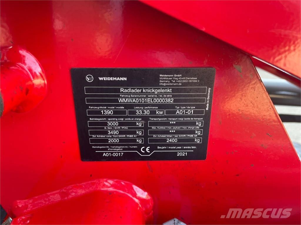 Weidemann 1390 농기계 - 기타