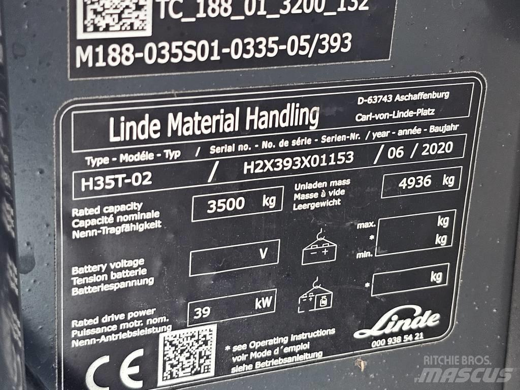 Linde H35T-02 LPG 지게차