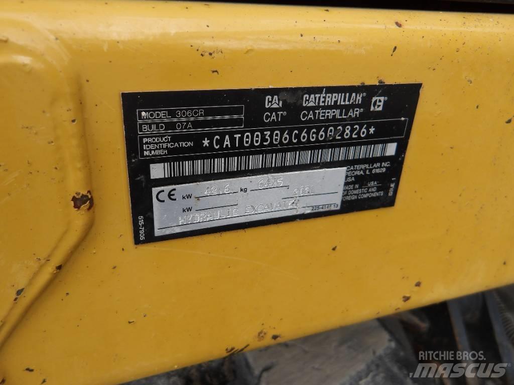 CAT 306 CR 소형 굴삭기 7톤 미만