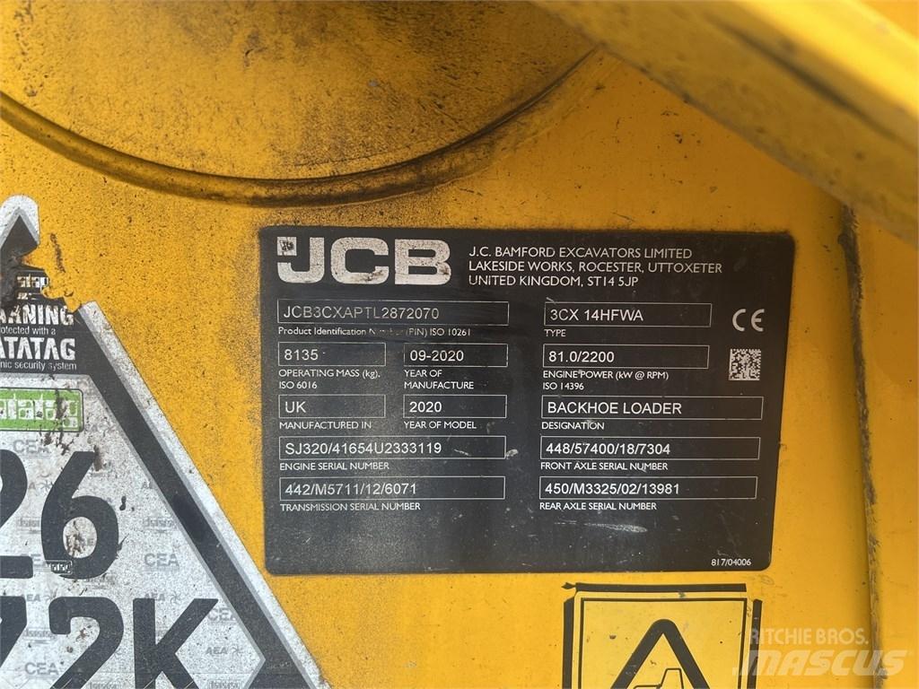 JCB 3 CX 백호로더