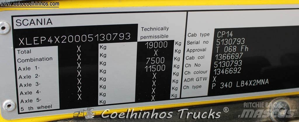 Scania P 340 새시 운전실 트럭