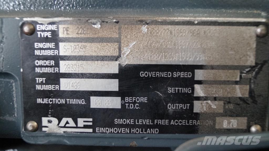 DAF PE 228 C NEW 엔진