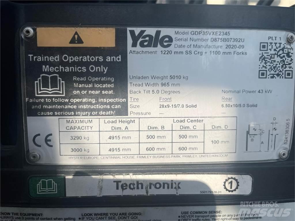 Yale GDP35VX 디젤 지게차