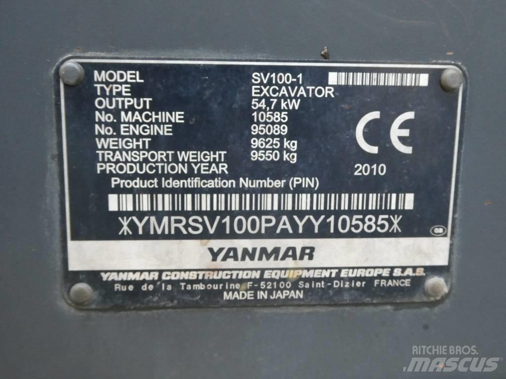 Yanmar SV 100-1 중형굴삭기 7톤-28톤