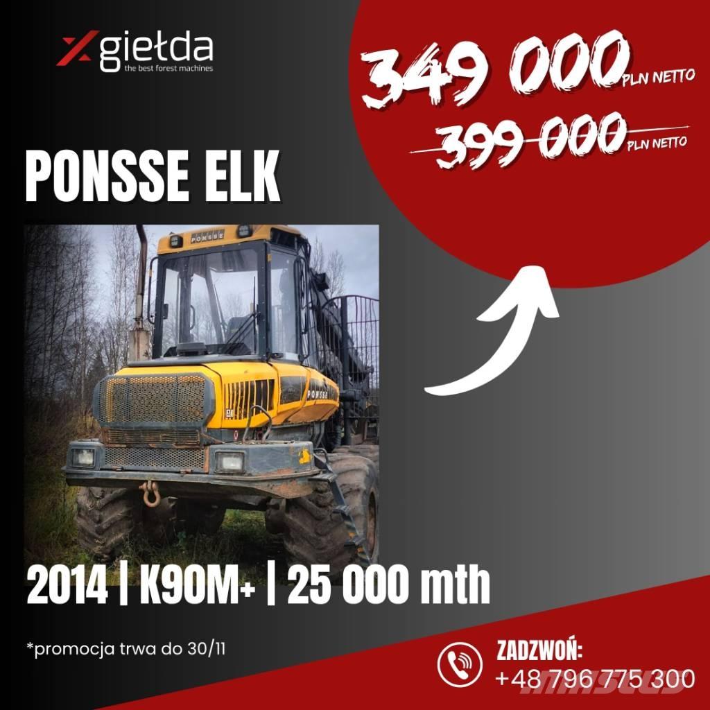 Ponsse Elk 원목 포워더