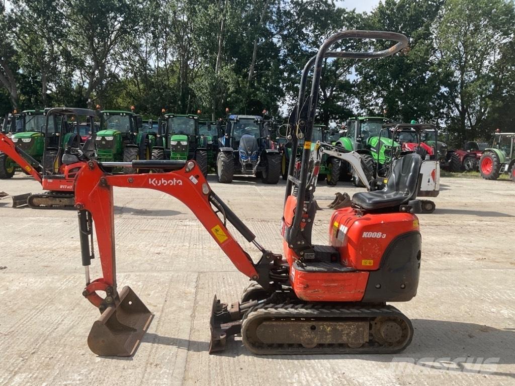 Kubota K 008-3 소형 굴삭기 7톤 미만