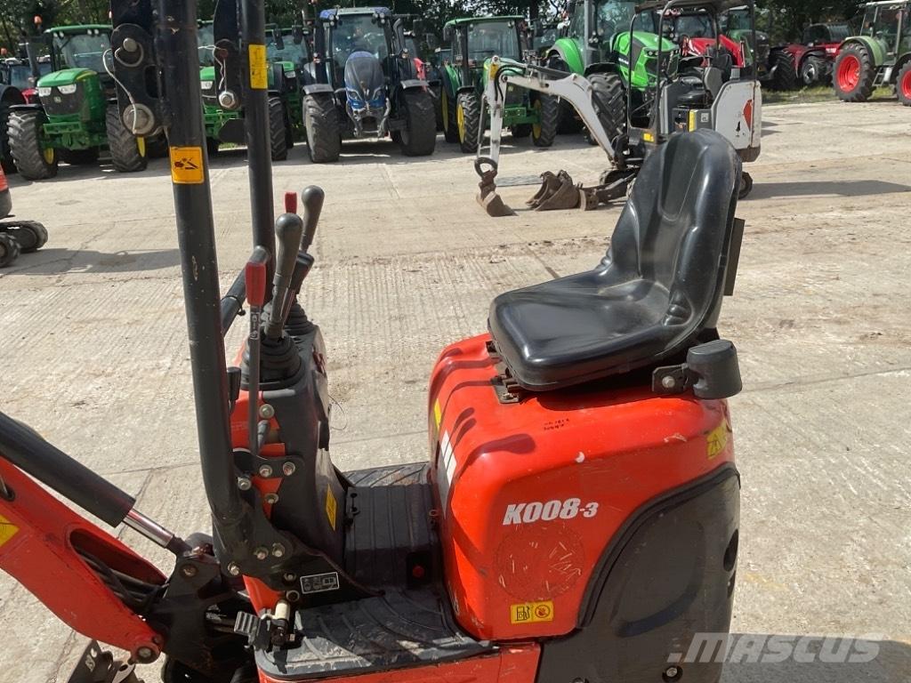 Kubota K 008-3 소형 굴삭기 7톤 미만